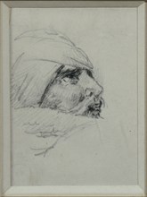 Géricault, Preparatory study for the engraving about the Retreat from Russia (1817)