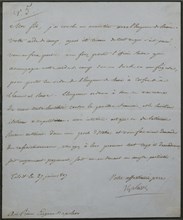 Annonce du traité de Tilsit par Napoléon Ier à son fils Eugène de Beauharnais