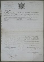 Boat license granted by the Emperor to England at the time of the continental blocus