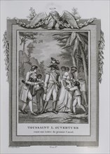 Toussaint Louverture receiving a letter from the First Consul