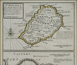 Map of St. Helena island