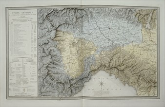 Carte de l'Italie pour la campagne de 1800