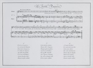 Le beau Dunois, score composed by Queen Hortense c.1810