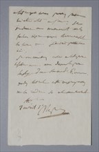 Emperor Napoleon I's first will, written on St. Helena island (1819)