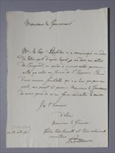 Sainte-Hélène, Lettre de Piontkowski au gouverneur anglais (1816)