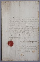 Autorisation de Mme de Montesquiou (1813)