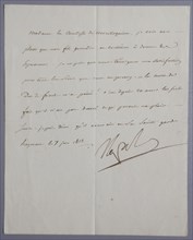 Letter written by the Emperor to Madame de Montesquiou (1813)