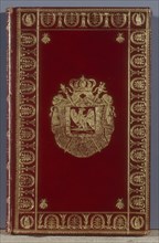 Book with the Emperor's coat of arms, 'Studies on the pyramids' (1812)
