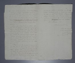 Lettre du Grand maréchal Bertrand adressée au gouverneur anglais (1817)