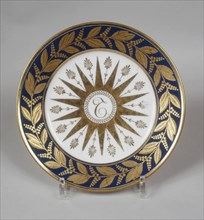 Dessert plate from the minister with Talleyrand's monogram