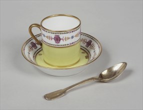 Emperor's set, cup and saucer from the Sèvres Imperial manufacture