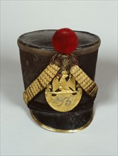 Officer's shako worn by the grenadiers of the 93th regiment (1812 model)
