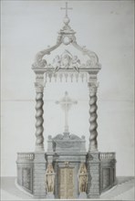 Visconti, The Emperor's tomb being erected at the Invalides