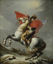 Mauzaisse d'après David, Portrait de Bonaparte franchissant le Grand Saint Bernard