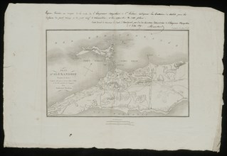 Plan d'Alexandrie en 1800