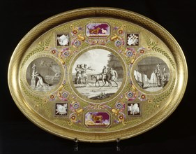 Lunch tray which has belonged to the Queen Hortense