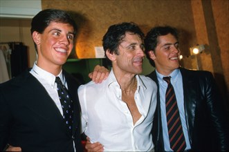 Sacha Distel et ses deux fils