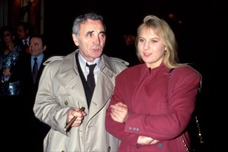 Charles Aznavour et sa fille