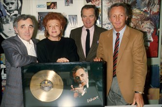 Charles Aznavour, Régine, Philippe Labro, Jacques Revaux