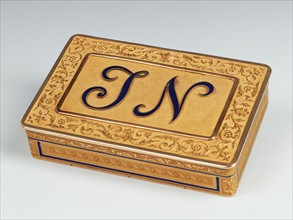 Boîte de présent au monogramme de Jérôme Napoléon