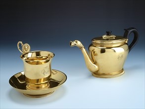 Cup and teapot from  Empress Josephine's tea-coffee set