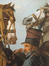 Boze, Lefèvre et Vernet, Le Général Bonaparte et son chef d'état-major le général Berthier à la bataille de Marengo, détail