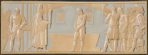 Alexandre-Evariste Fragonard, The Emperor visiting the grave of Frederick the Great