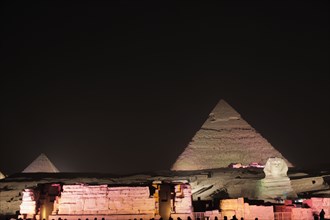 Le Caire, les pyramides, son et lumière