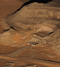 Temple de Derr, vue aérienne