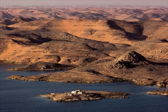 Lac Nasser, vue aérienne