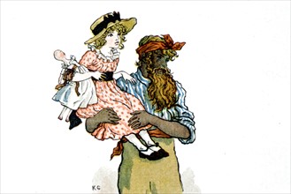 Illustration in 'The Queen of the Pirate Isle'