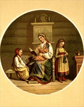 Knusli, Woman and children