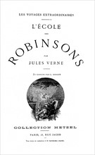 J. Verne, "L'école des Robinsons" (page de garde)