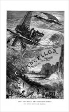 J.Verne, frontispiece from 'The Chancellor'