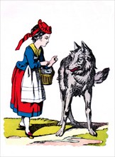 Illustration of 'Little Red Riding Hood'