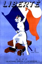 Poster for the liberation of France, August 1944