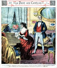 Illustration in 'The Lady of the Camelias'
