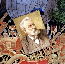 Portrait of French novelist Jules Verne