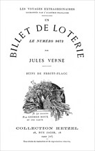 Jules Verne, "Un billet de loterie" (page de garde)