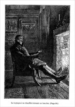 Jules Verne, "un billet de loterie" (illustration)