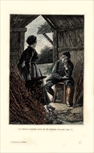 Jules Verne, "Un billet de loterie" (illustration)