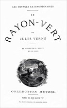 Jules Verne, "Le rayon vert" (page de garde)
