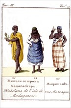 Inhabitants of Madagascar, A Moorish woman (1816)