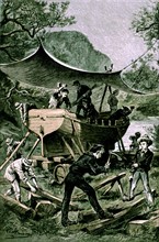 Jules Verne, "Deux ans de vacances", illustration