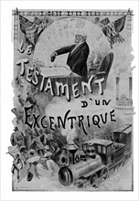 Jules Verne, "Le testament d'un excentrique" (Frontispice)