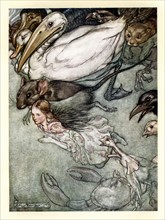 Alice in Wonderland, illustration by Arthur Rackham
