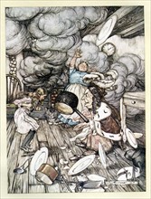 Alice au pays des merveilles, illustration d'Arthur Rackham