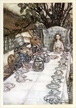 Alice au pays des merveilles, illustration d'Arthur Rackham