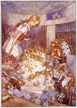 Alice au pays des merveilles, illustration de A.E. Jackson