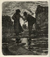 Illustration of "Toilers of the Sea", by Victor Hugo